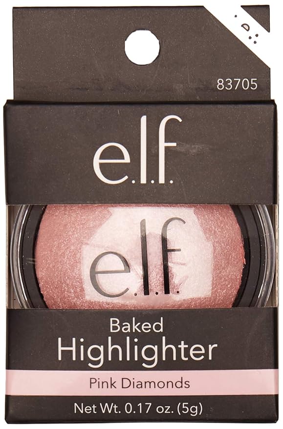 e.l.f. Studio Baked Highlighter 83705 Pink Diamonds 0.17 OZ (5g)