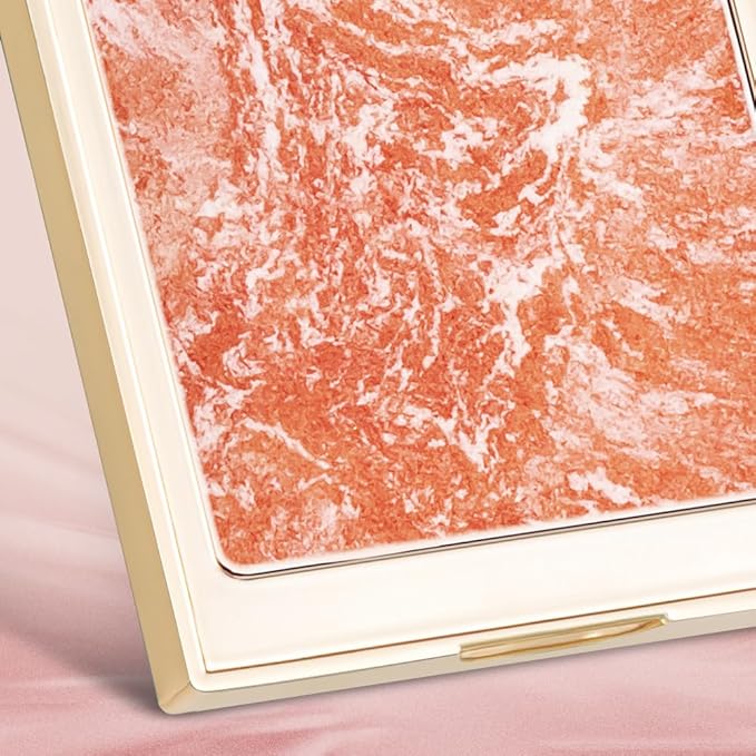 CATKIN Cheek Blush Bake Shimmer Pink Peach Multi Blusher Natural Powder Palette 10g (C04 Shimmer)