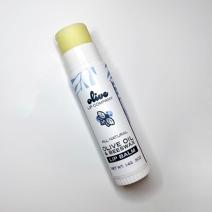 Hydrating Beeswax Lip Balm with Natural Olive Oil and Mango Butter, 0.5 oz. Tube, Clear Long Lasting Moisturizer for Dry, Cracked, Chapped Lips, Hydrating Skincare for Women, Men, Kids