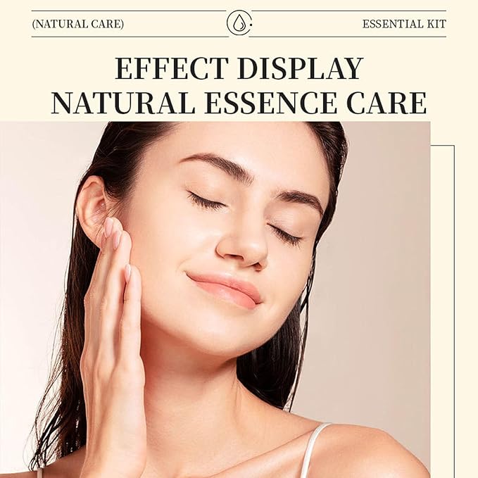 facial skin care set - facial gift sets for women - mini skincare products - body lotion, foot cream, cleanser, lip balm, hand salve