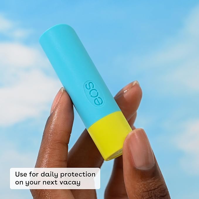 eos Natural SPF 15 Lip Balm- Pineapple Coconut, Daily Protection, Water Resistant, 0.14 oz