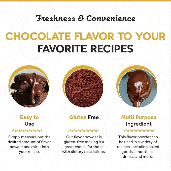 Fanale Premium Chocolate Bubble Tea Flavoring Powder | Perfect for Baking, Smoothies, Desserts and Drinks | Instant Flavoring Powder for Boba Milk Tea - 2.2 Pounds (Pack of 1)