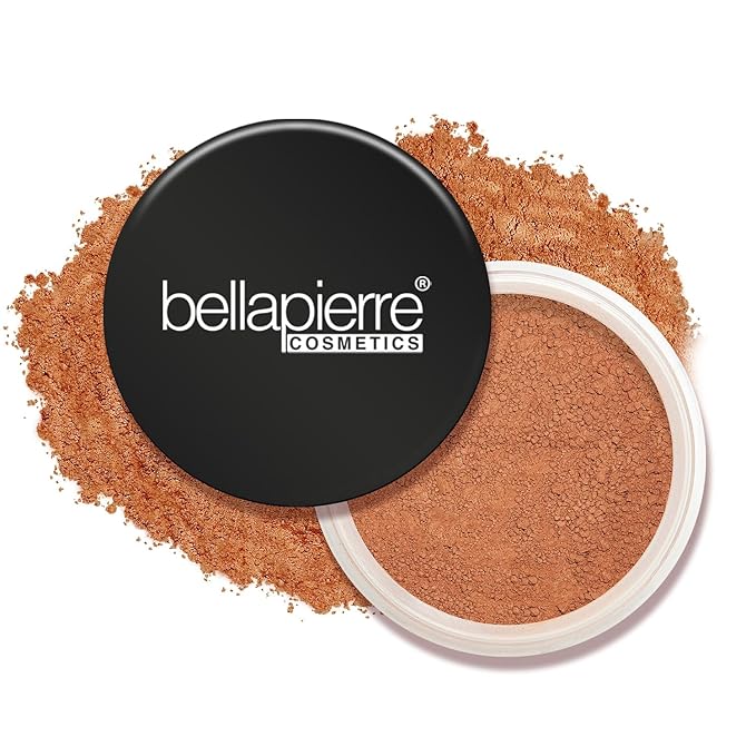 bellapierre Mineral Foundation SPF 15 - Loose Powder Foundation | Vegan & Cruelty Free Natural Makeup | Full Coverage Matte Finish | Hypoallergenic | Oil & Talc Free - 0.32 Oz - Acorn