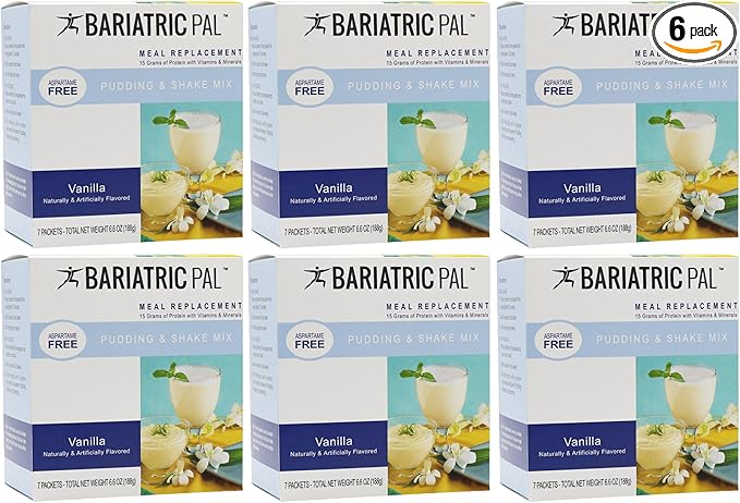 BariatricPal 15g Protein Shake or Pudding (Aspartame Free) - Vanilla Cream (6-Pack)