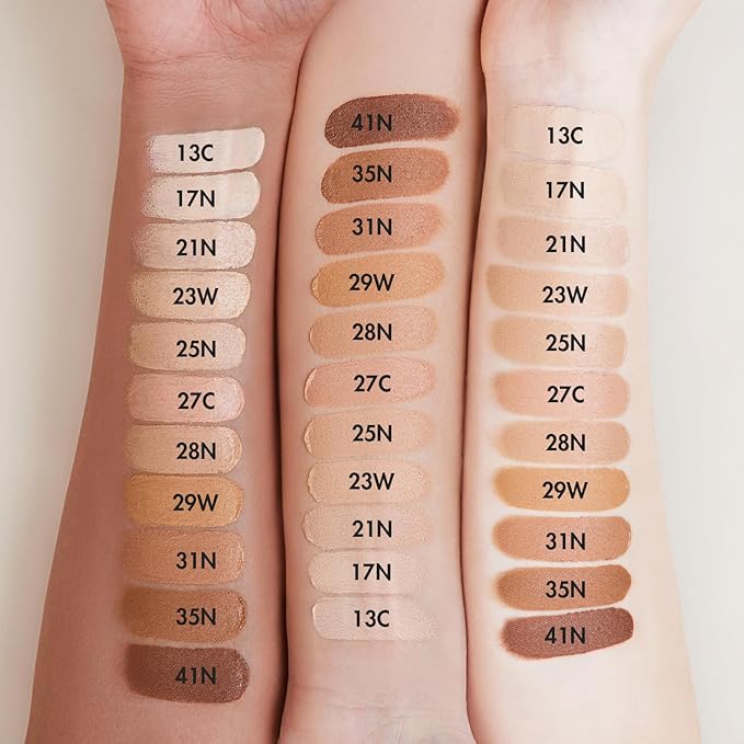 AGE20'S Signature Essence Pact SPF 50+ | Pack of 1 | 41N MOCHA | Cream Foundation, Dewy Finish, Natural Coverage | Korean Cushion Foundation