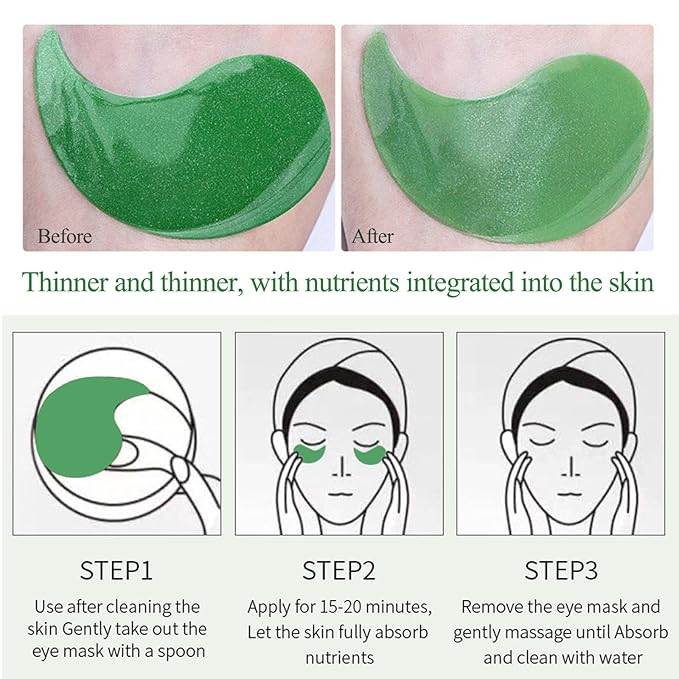 Aloe Eye Masks,60pcs Under Eye Patches, Under Eye Patches For Dark Circles, Eye Masks For Dark Circles And Puffiness, Anti-Aging Eye Mask For Reduce Fine Lines, And Wrinkles