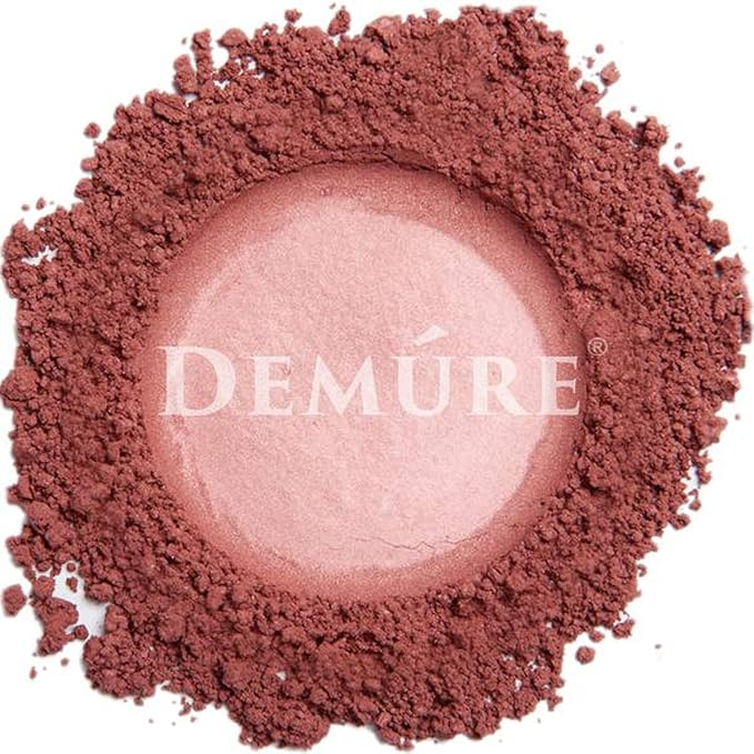 Demure Mineral Blush Makeup Powder | Bold Berry | Loose, Natural, Professional, Cruelty Free