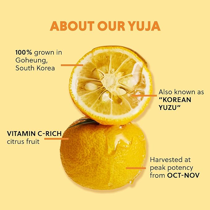 Hanyul Yuja Sleeping Mask | Korean Yuzu Night Cream, Vitamin C for Glow, Radiance, Brightening, Vegan Hydrating Overnight Moisturizer with Hyaluronic Acid, Niacinamide & Antioxidants 2.37 fl. oz.