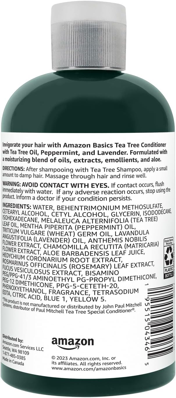 Amazon Basics Tea Tree Conditioner, 10.14 Fl Oz, Pack of 1