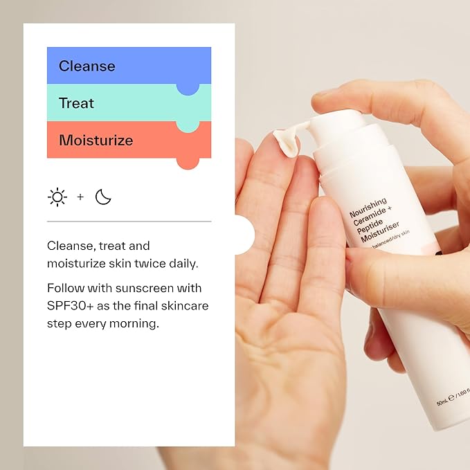 Dermatica Brightening & Barrier Repair Kit, Caring Squalane Cleanser (150ml), Clarifying Azelaic Acid 15% Cream (30ml), Nourishing Ceramide + Peptide Moisturiser (50ml)