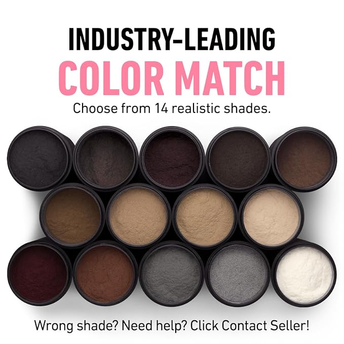 BOLDIFY Hair Fibers (56g) - Fill In Thinning and Fine Hair for an Instantly Fuller, Thicker Look - 14 Shades for Women & Men - Dark Auburn