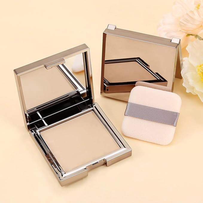 Boobeen Matte Face Finishing Powder, Smooth Setting Pressed Powder Makeup Oil Control Lightweight Long Lasting Makeup Setting Foundation Compact Powder, Soft Focus Effect Translucent Finish