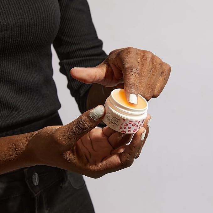 Fizz & Bubble Overnight Lip Icing Treatment with Vitamin E, Shea Butter, Hyaluronic Acid, Beeswax & More - Coconut & Peach - 0.5 Fl Oz