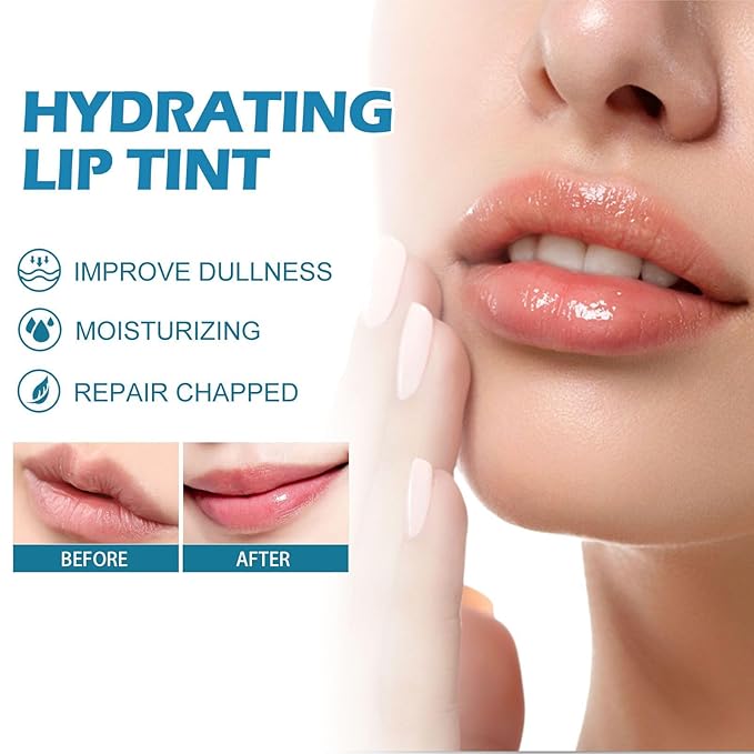 3PCS Lip Tint Hydrating, Lip Balm Hydrating, Tinted Lip Balm Moisturizing, Non-Sticky And Long-Lasting, Moisturizing,Sheer Strength Hydrating Lip Tint