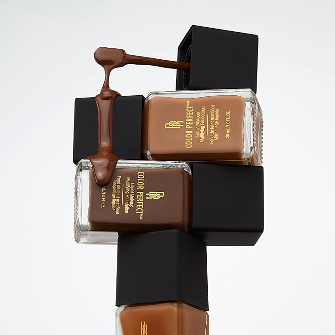 Black Radiance Color Perfect Liquid Full Coverage Foundation Makeup, Rum Spice, 1 Ounce