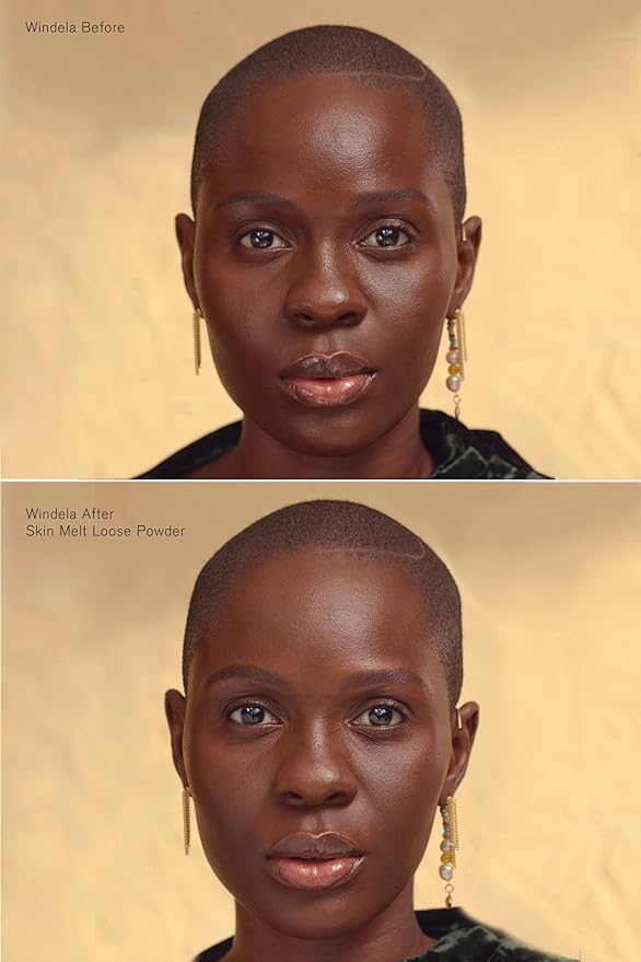 Ami Colé Skin Melt Talc-Free Loose Setting Powder Rich Deep, face powder, makeup, finishing powder, lightweight