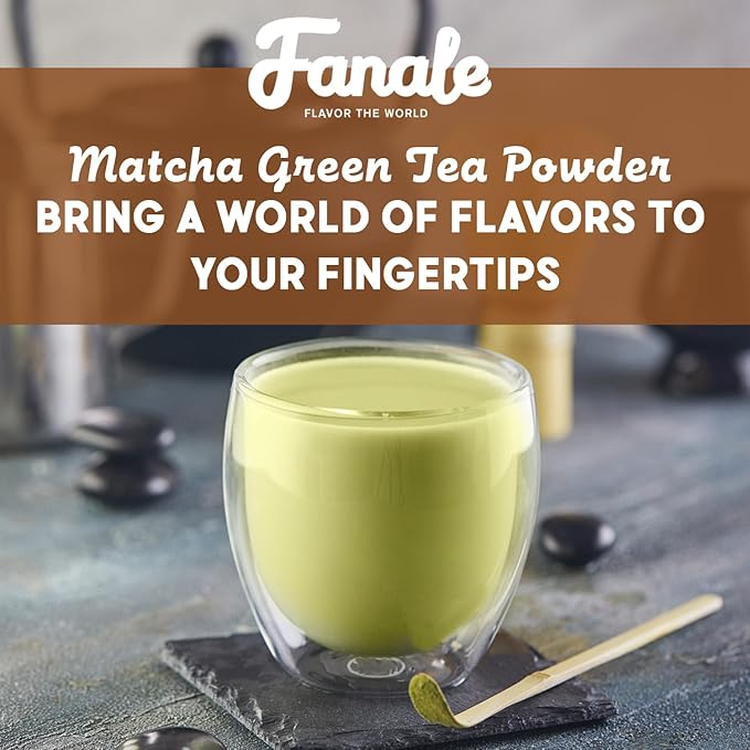 Fanale Premium Matcha Green Bubble Tea Flavoring Powder | Perfect for Baking, Smoothies, Desserts and Drinks | Instant Flavoring Powder for Boba Milk Tea - 2.2 Pounds (Pack of 1)