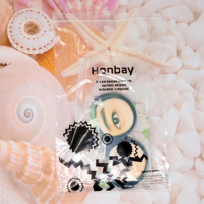 Honbay 3D Funny Eyeshade Soft Sleep Eye Mask with Adjustable Head Strap for Travel, Game, Party, Rest, Sleeping (Girl)