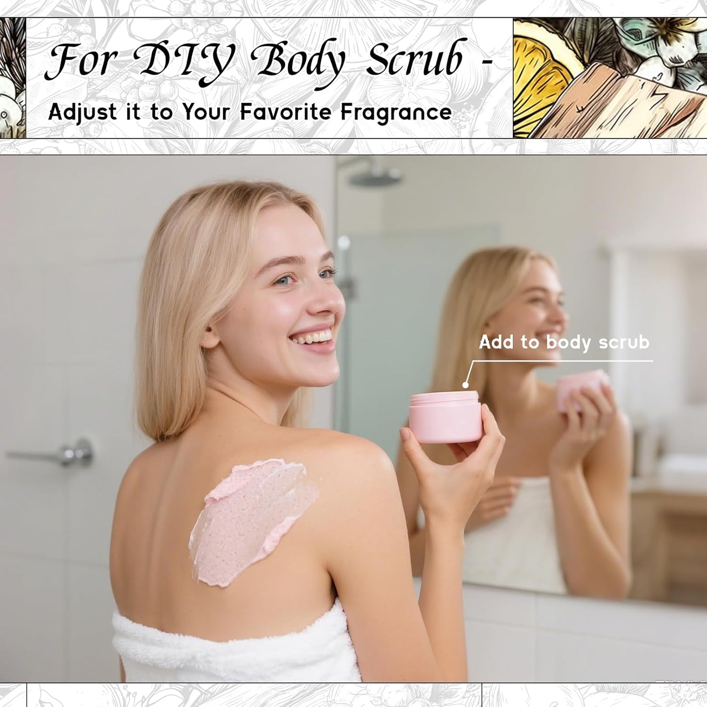 HIQILI Frost Bloom Fragrance Oil, Ocean & Lily of The Valley Scents, for Diffusers, Candles, Soap, Perfume & Hair Mist Making, Long Lasting - 5.07 Fl Oz