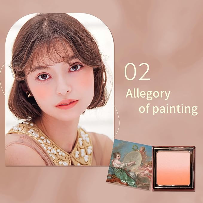 Angel Gradation Blushes 5g Lone Wear Shimmer Millefee Powder Palette for Beauty Cheek