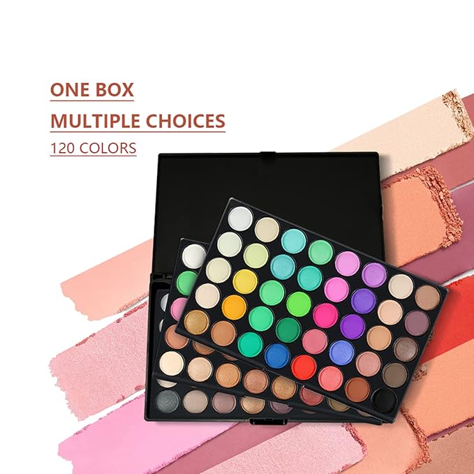 All in One Makeup Set Holiday Box, Essential Starter Bundle Include Eyeshadow Concealer Lipstick Lip Gloss Eyeliner Eyebrow Pencil Lip Balm Face Powder, Full Makeup Kit for Women Girls