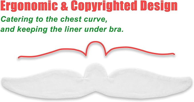 Brushed Cotton on Both Sides - Bra Liners for Sweating Rash Boob Sweat Liner Cotton Pads – 3PCS