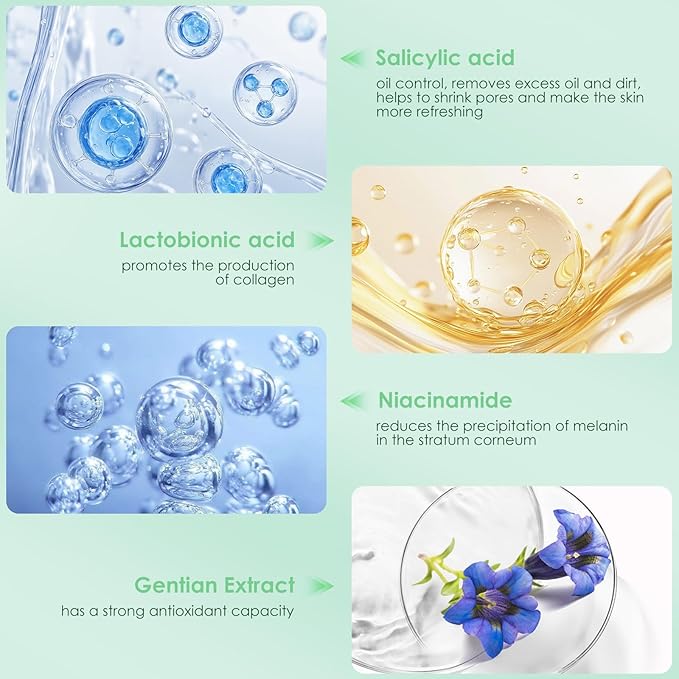 AUSLKA Salicylic Acid Oil Balancing Spray with 2% Salicylic Acid Regulates Skin Balance for Pimple and Oily Skin, Fruit Acid Spray for Face & Body (3.4 Fl Oz)