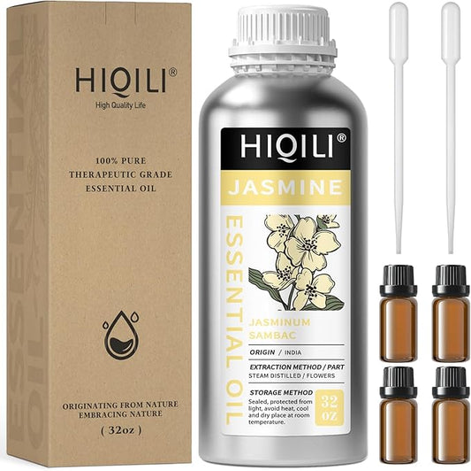 HIQILI 32 Fl Oz Jasmine Essential Oil - 1000ML