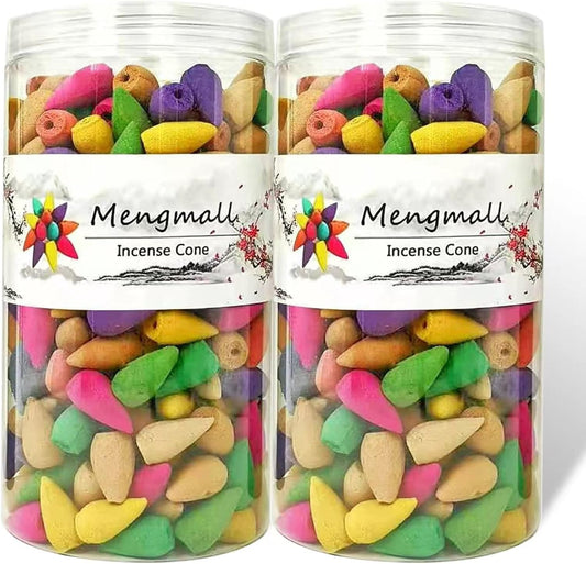 600 pcs Backflow Incense Cones for Waterfall Natural Scents for Incense Waterfall Burner