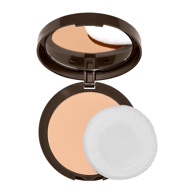 Covergirl Clean Invisible Pressed Powder, Lightweight, Breathable, Vegan Formula, Buff Beige 125, 0.38oz (Pack of 2)