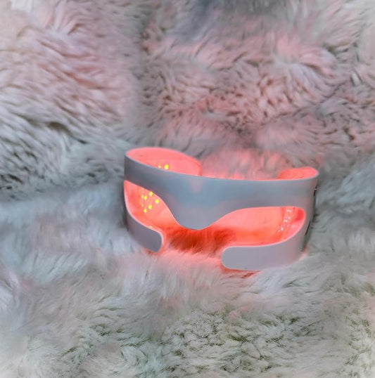 Enhance Collagen, Smooth Wrinkles, Reduce Puffiness, and Firm Skin with Advanced LED Light Therapy Technology, Red Light Therapy Eye Mask for Wrinkles