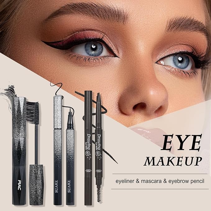 All in One Makeup Kit for Women Full Kit, Includes Eyeshadow,Foundation,Eyeliner,Mascara,Eyebrow pencil,Contour Stick, Makeup Brush, Makeup Sponge, Make Up Gift Set for Women, Teens