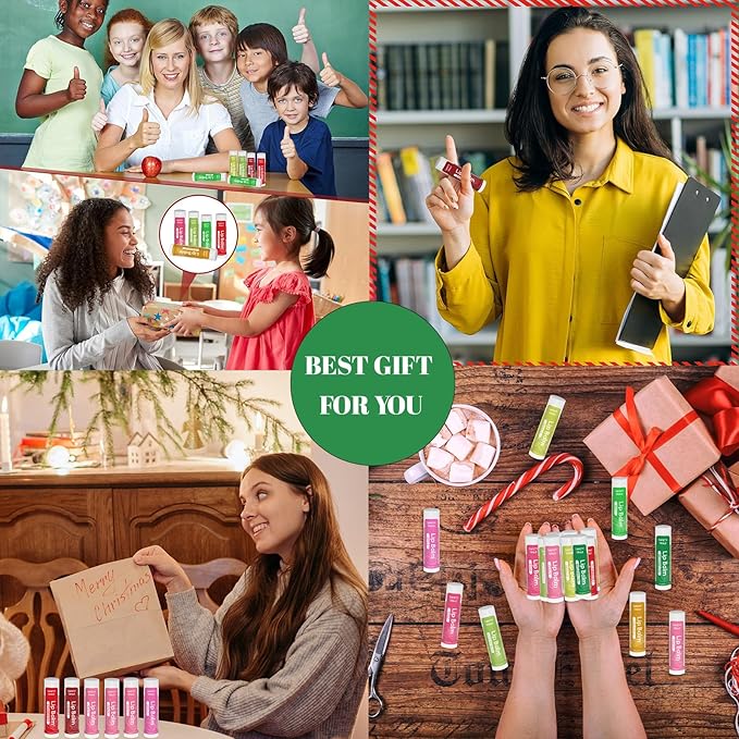 84 Pack Natural Lip Balm Bulk with Vitamin E and Coconut Oil - Moisturizing, Soothing, and Repairing Dry and Chapped Lips - 14 Flavors - Non-GMO