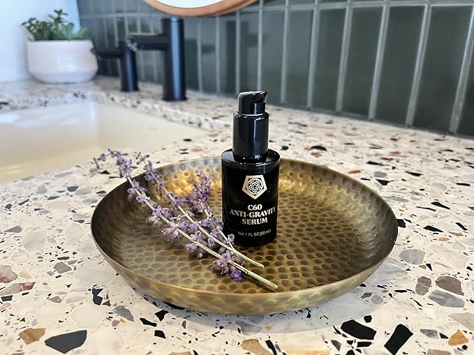C60 Skincare - Age-Defying Antioxidant Protection - Reduce Wrinkles, Heal Skin, Non-Greasy - Face, Body, Bug Bites, Scarring - Organic Avocado Oil, 99.99% Pure (Regular, C60 Anti-Gravity Serum)