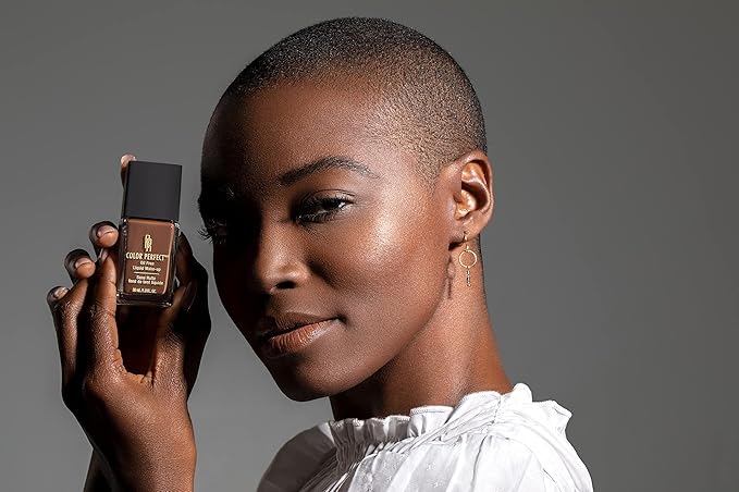 Black Radiance Color Perfect Liquid Full Coverage Foundation Makeup, Rum Spice, 1 Ounce