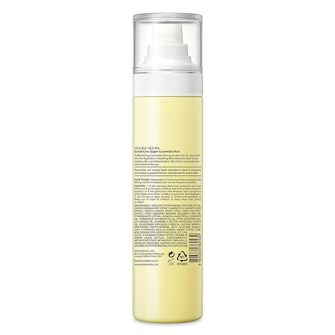 HOLIKA HOLIKA Good Cera Super Ceramide Mist | Face Mist Hydrating Spray w/Fermented Ceramides (4.05 fl oz)