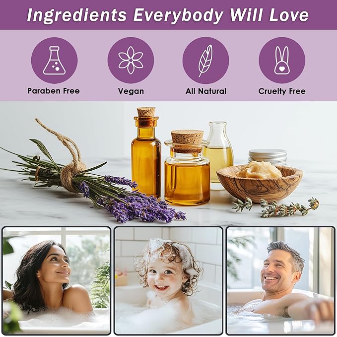 Bath Spa Gift Sets - Luxury Basket With Honey & Lavender - Spa Kit Includes Wash, Bubble Bath, Lotion, Bath Salts, Body Scrub, Body Spray, Shower Puff, Bathbombs, Soap and Towel