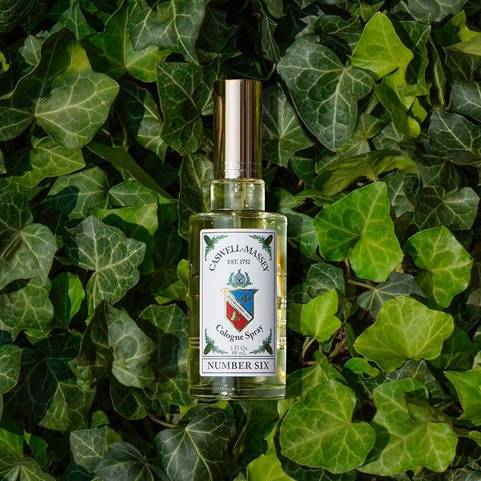 Caswell-Massey Number Six Gold Cap Cologne, Men’s Cologne with Sophisticated Top Notes of Bergamot, Rosemary & White Narcissus with a Premium Lavender Base, 3 Fl Oz