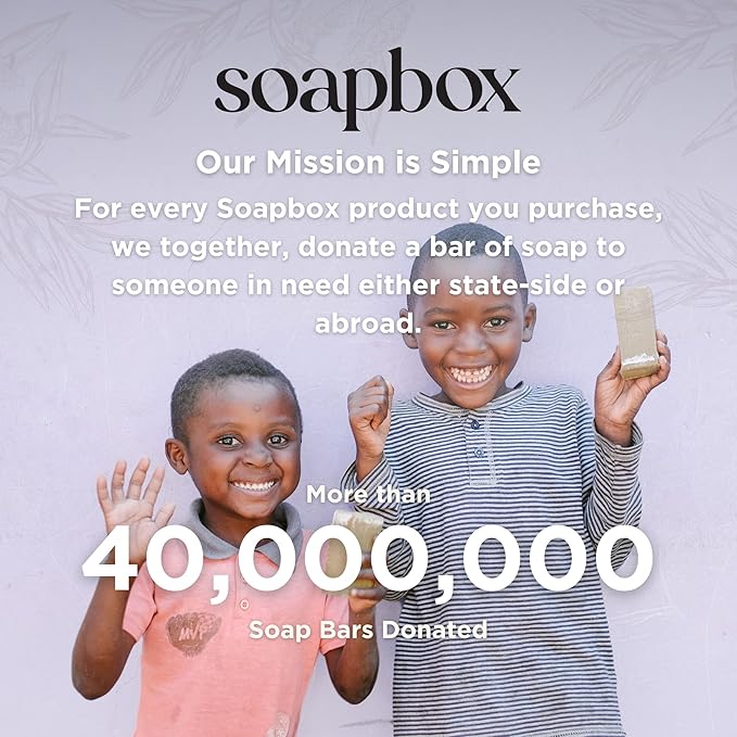 Soapbox Liquid Hand Soap & Body Wash, Sea Minerals & Blue Iris - Gentle, Moisturizing Hand & Body Cleanser, Vegan, Cruelty Free Hand Soap Refill for Bathroom, Kitchen, Professional Use - Gallon Size