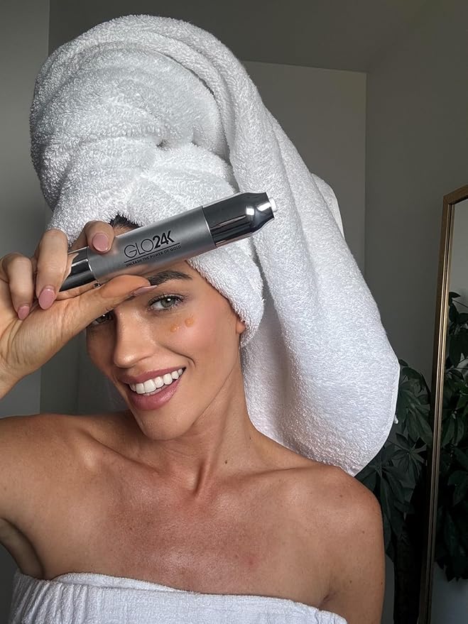 GLO24K Instant Wrinkle Filler for Face, XL Lifting Cream for Eye and Face, Lift and Tightening Non-Invasive with Hyaluronic Acid, 24k Gold, Peptides and Vitamins for Youthful Appearance, 1.2 fl oz