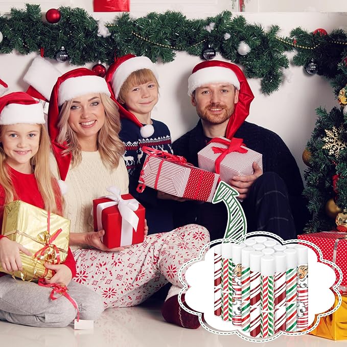 24 Pcs Bible verse Lip Balm Moisturizing 0.07 oz Lip Care Product Bulk Christian Gift with Inspirational Scripture for Women Faith Religious Happy Moment Praise Friend Teacher Worker Employee