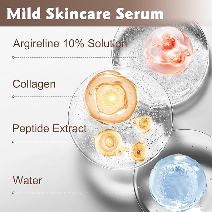 Argireline Serum For Face, Advanced Anti-Wrinkle Facial Serum For Women, Moisturizing Argireline 10% Solution For Face, Argireline Peptide.Suitable For All Skin (1, 1PC)