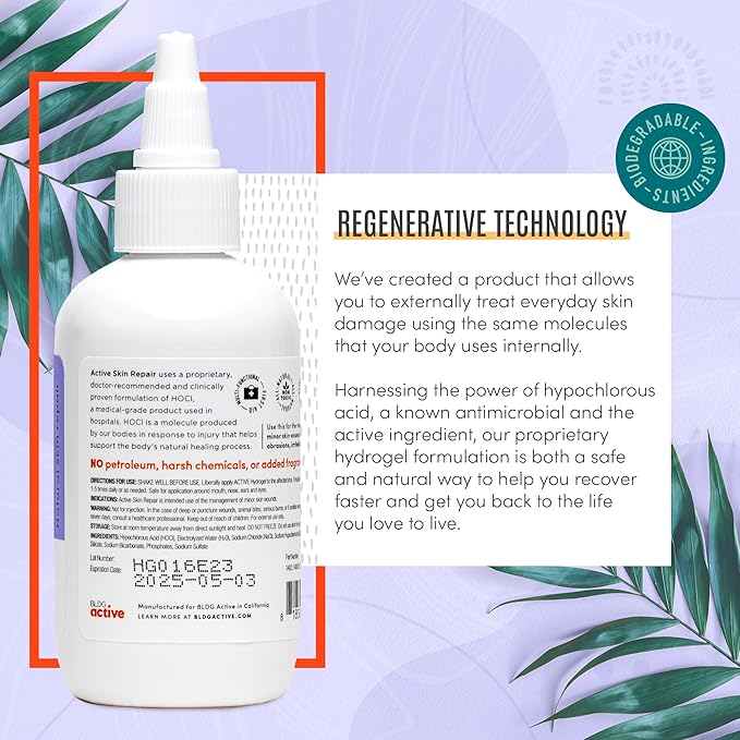 Active Skin Repair Scar Shield Hydrogel