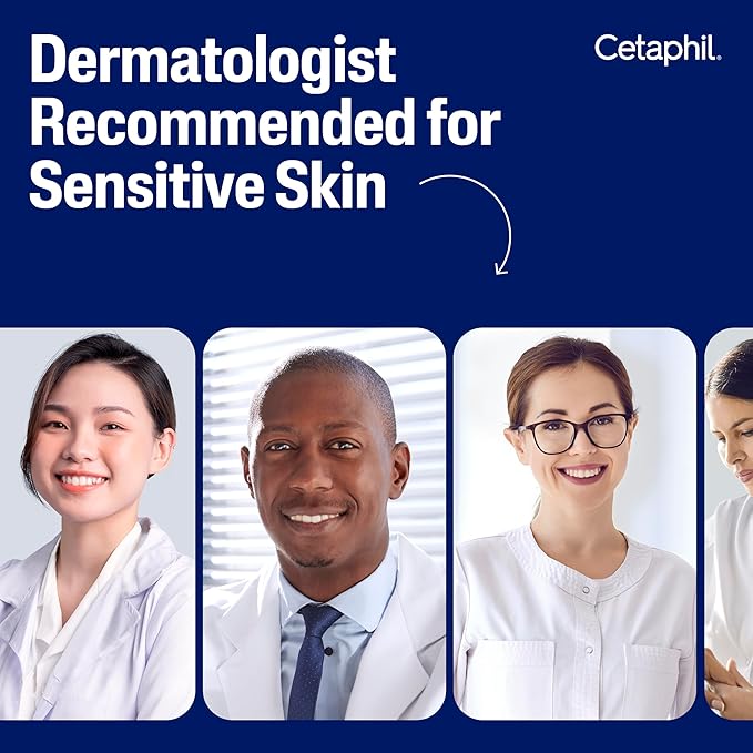 Cetaphil Face & Body Moisturizer, Hydrating Moisturizing Cream for Dry to Very Dry, Sensitive Skin, NEW 16 oz 2 Pack, Fragrance Free, Non-Comedogenic, Non-Greasy