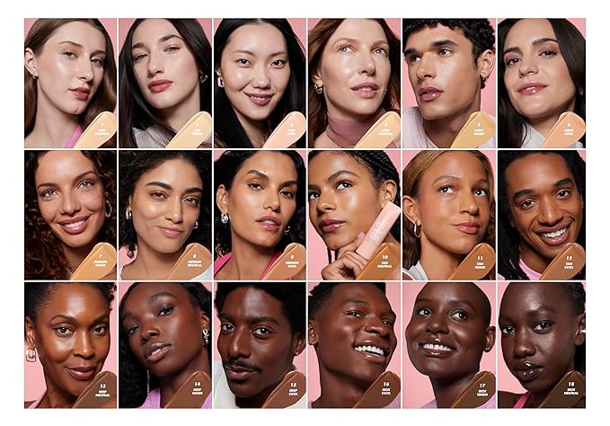 e.l.f. Halo Glow Skin Tint SPF 50, Tinted Moisturizer For Light, Buildable Coverage, Creates A Natural Glow, Vegan & Cruelty-Free, 14 Deep Warm