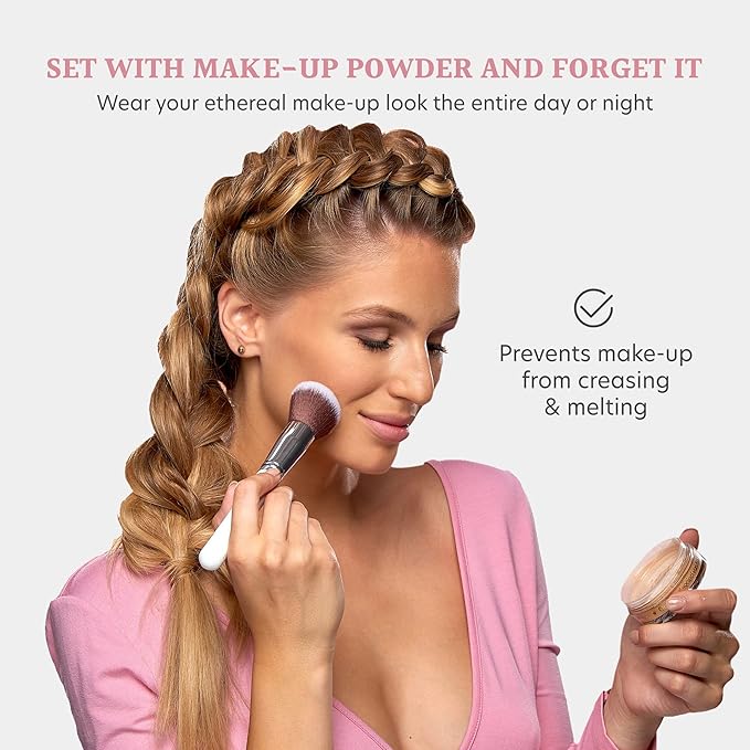 Dermacol - Invisible Fixing Face Powder, Touch-proof Translucent Setting Powder for Oily Skin & Other Skin Types, Loose Powder Makeup, Frangrance-Free Matte Powder with Powder Puff, Natural, 13.5 g