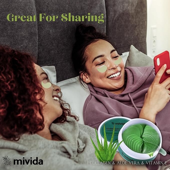 Collagen Under Eyes Patches With Aloe Vera (60 PCS) | For Puffy Eyes and Dark Circle - Anti-Aging Eye Masks for Face to Soothe Puffiness | Anti Wrinkle under eye mask