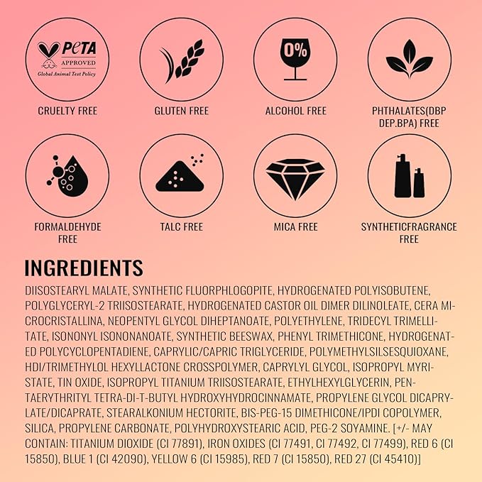 Oulac Metallic Orange Lipstick Set 3PCS, Comfortable Creamy Texture, Smooth No Grainy Feeling, Vegan & Gluten Free, Full-Coverage Lip Makeup, 3 X 4.3 g, 605+02+05