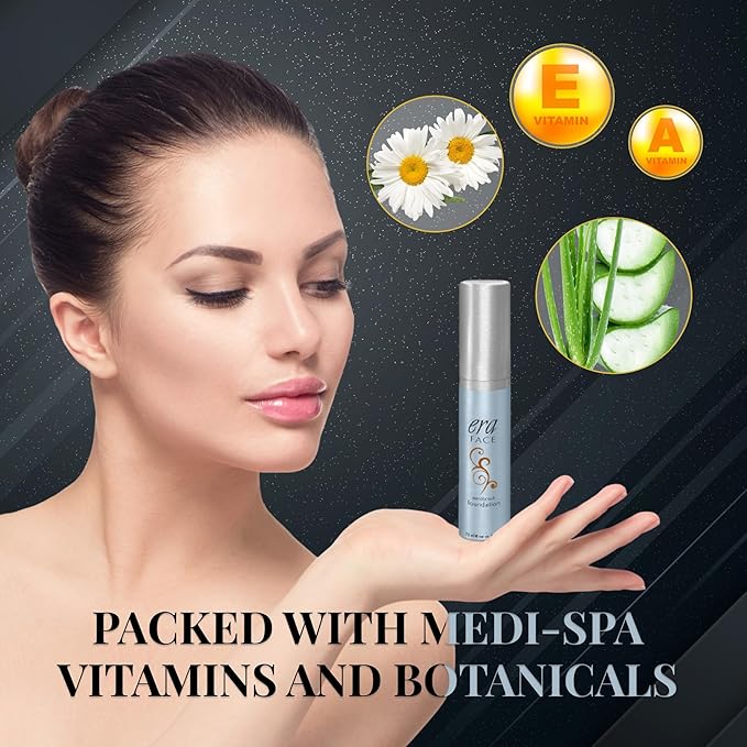 ERA Face spray makeup (R9 Chestnut - 2.25 oz) - airbrush foundation, everyday, buildable, professional spray on cosmetics by Era Beauty