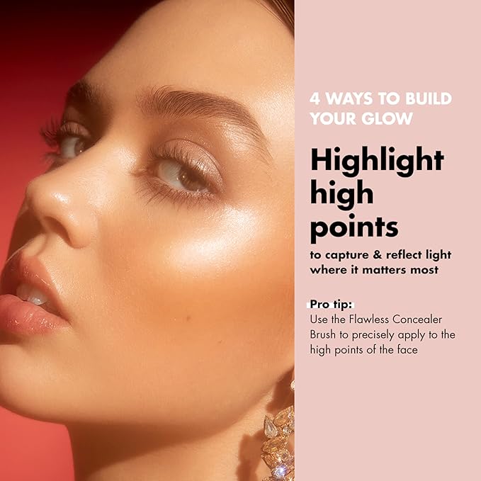 e.l.f. Halo Glow Liquid Filter, Complexion Booster For A Glowing, Soft-Focus Look, Infused With Hyaluronic Acid, Vegan & Cruelty-Free, 3 Light/Medium